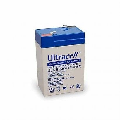 Ultracell 6V 4.5Ah Rechargeable Battery - Compact Battery for Ride-On Toys