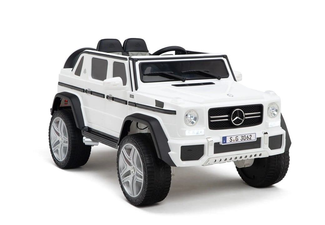 Licensed Mercedes-Maybach G650 12V Kids Electric Car - Luxury SUV with Trunk Storage (White)