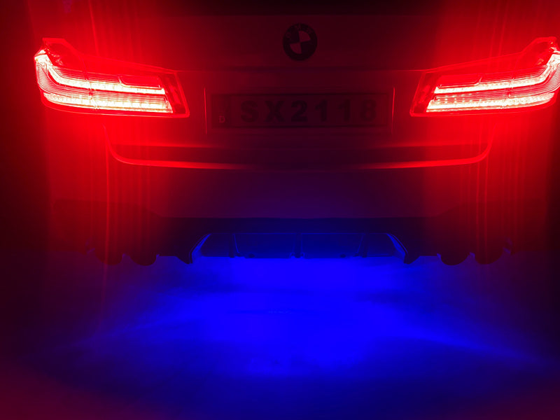 Licensed BMW M5 24V Kids Electric Car - Premium Sedan with 5-Point Harness & Pull Handle (Silver)