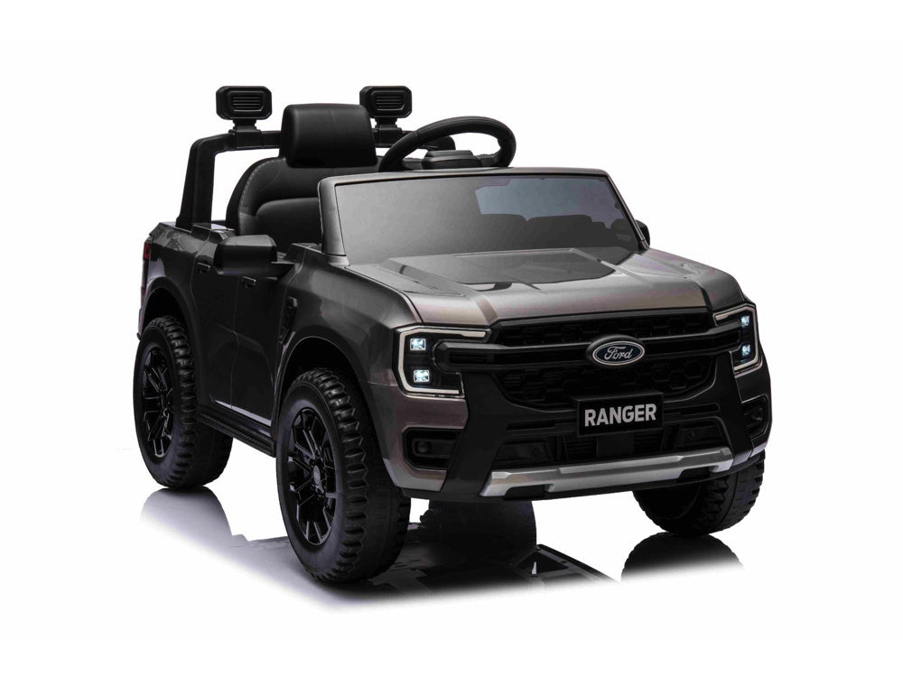 Licensed Ford Ranger 12V Kids Electric Truck with EVA Tires (Grey)