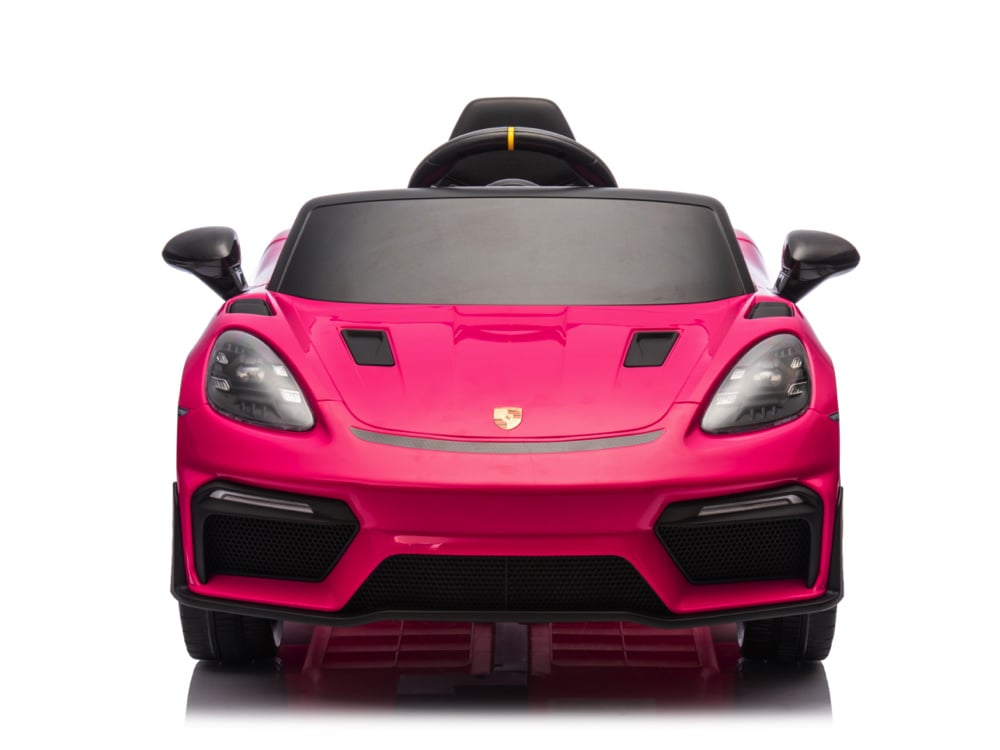 Licensed Porsche Spyder RS 12V Kids Electric Car - Sports Car with Lithium Battery (Pink)