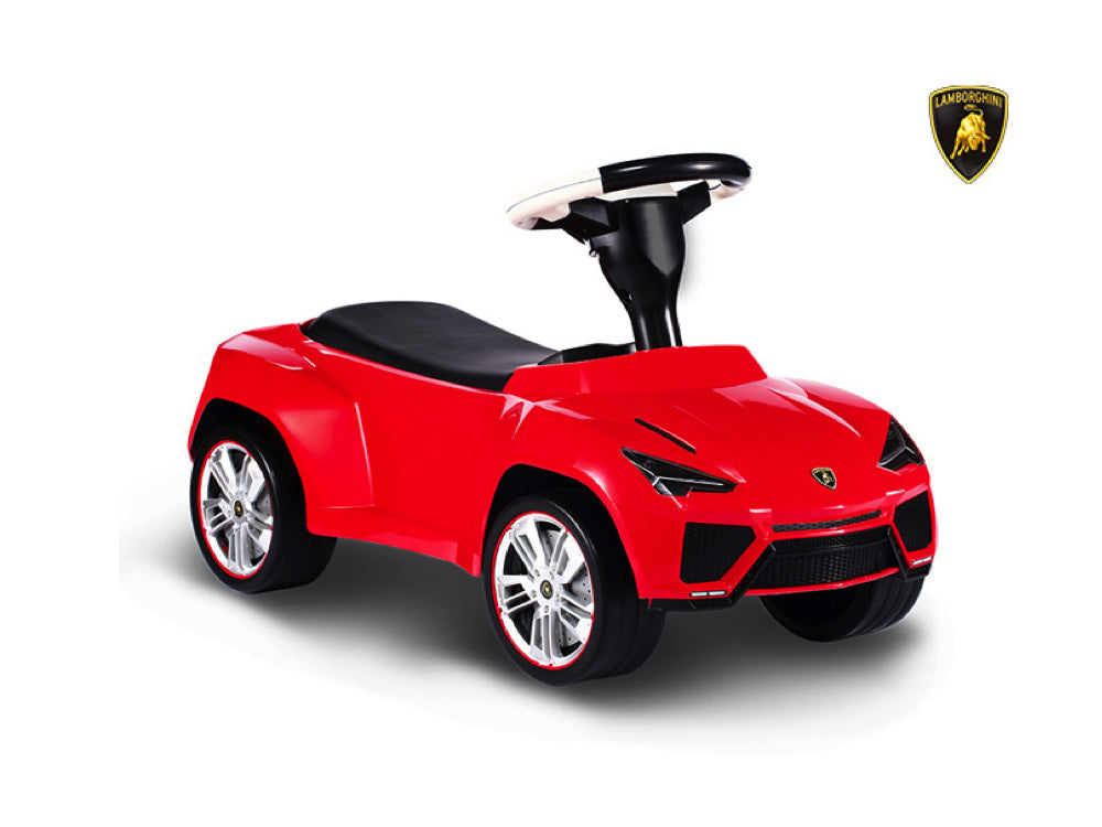Licensed Lamborghini Urus Push Car - Ride-On Toy with Rubber Wheels (Red)