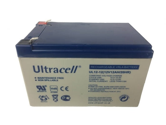 Ultracell 12V 12Ah Lead-Acid Battery - For Electric Ride-On Toys