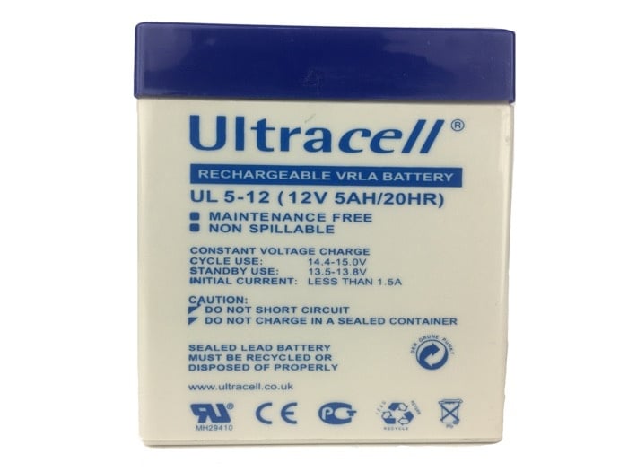 Ultracell 12V 5Ah Lead-Acid Battery - For Electric Ride-On Toys