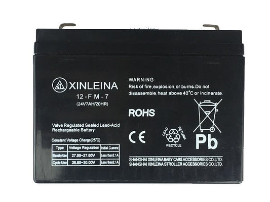 XINLEINA 24V 7Ah Lead-Acid Battery - For Electric Ride-On Toys