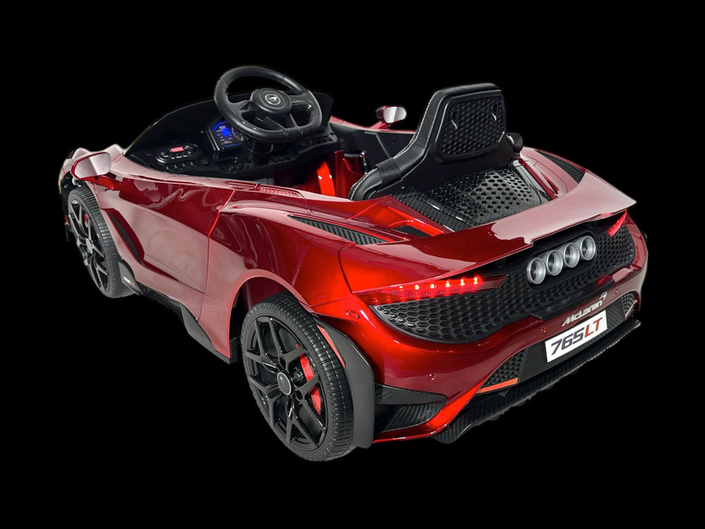 Licensed McLaren 765LT 12V Kids Electric Car - Super Sports Car with High-Gloss Finish