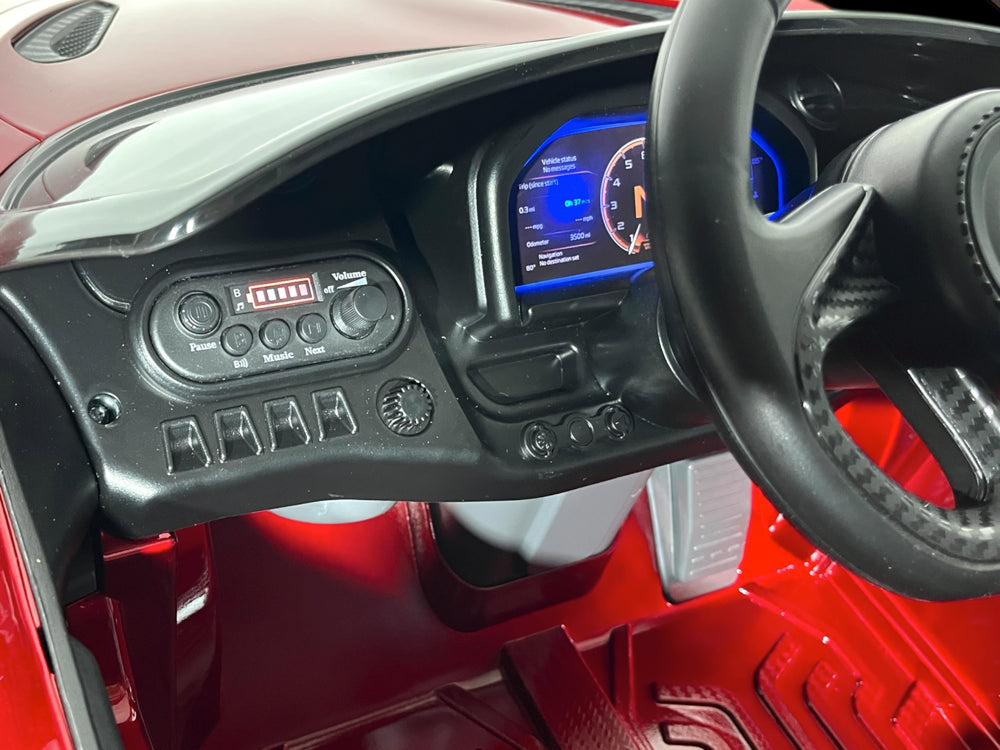 Licensed McLaren 765LT 12V Kids Electric Car - Super Sports Car with High-Gloss Finish