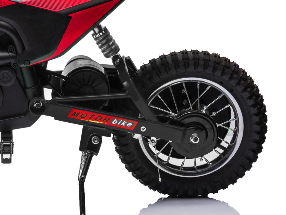 24V Electric Dirt Bike for Kids - Off-Road Motorcycle with Suspension & Air Tires