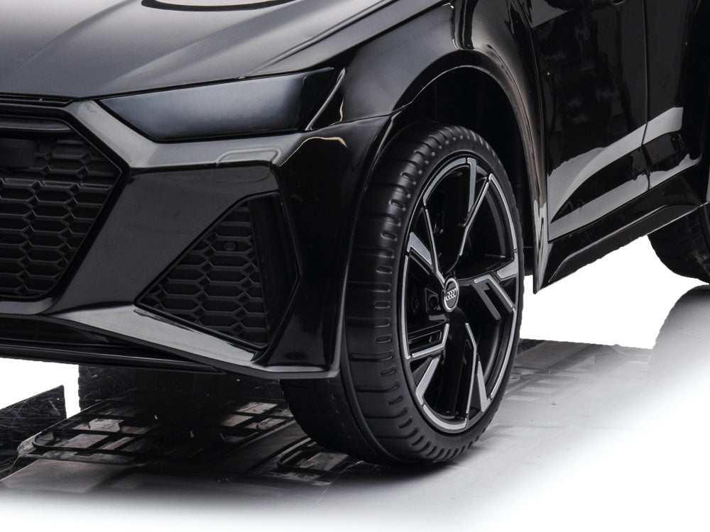 Licensed Audi RS6 12V Kids Electric Car - Sports Wagon with Bluetooth (Black)