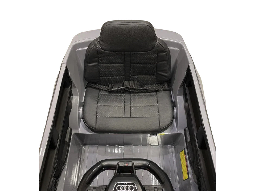 Licensed Audi RS6 12V Kids Electric Car - Sports Wagon with Bluetooth (Grey)