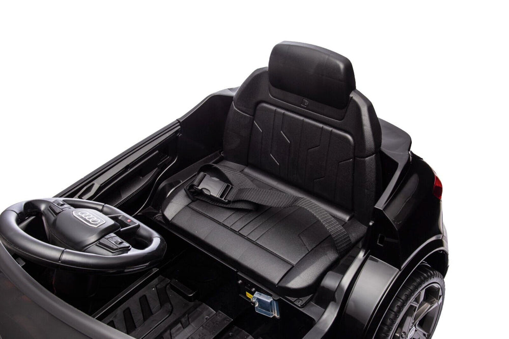 Licensed Audi S Q8 12V Kids Electric Car - Compact SUV with Bluetooth (Black)