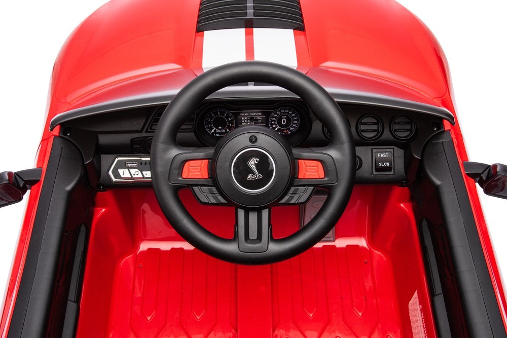 Licensed Ford Mustang GT500 12V Kids Electric Car - American Icon with FM Radio