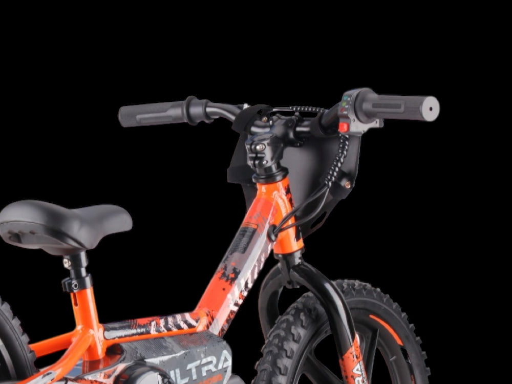 24V Electric Balance Bike - 16" Air Tires with 180W Motor (Orange)