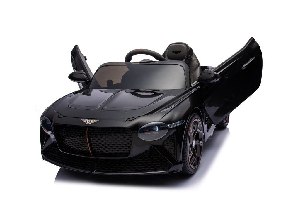 Licensed Bentley Bacalar 12V Kids Electric Car - 4WD Luxury Convertible (Black)