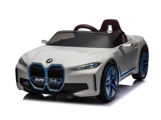 Licensed BMW i4 12V Kids Electric Car - Premium Sedan with Bluetooth & Dashboard Lighting