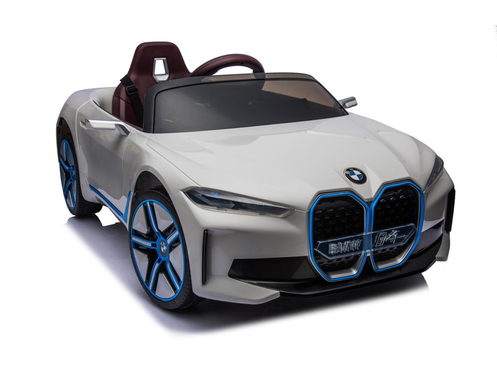 Licensed BMW i4 12V Kids Electric Car - Premium Sedan with Bluetooth & Dashboard Lighting