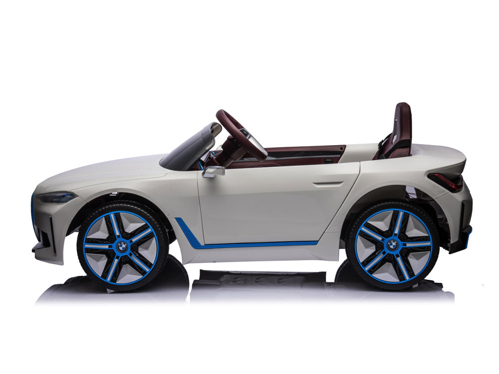 Licensed BMW i4 12V Kids Electric Car - Premium Sedan with Bluetooth & Dashboard Lighting