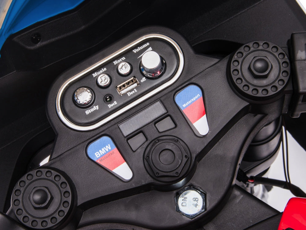 Licensed BMW HP4 12V Kids Electric Motorcycle - Rubber Tires & Training Wheels