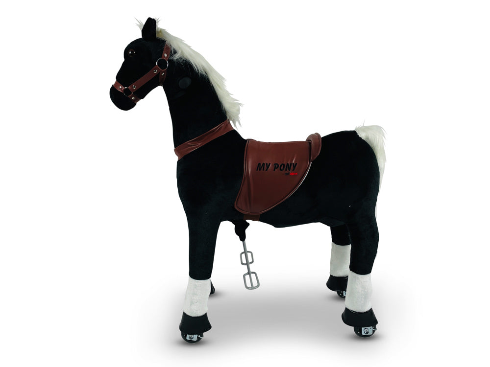 MY PONY Ride-On Horse Toy - Galloping Action for Kids Ages 4-10 (Medium)
