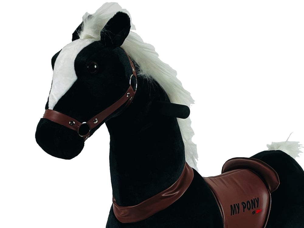 MY PONY Ride-On Horse Toy - Galloping Action for Kids Ages 4-10 (Medium)