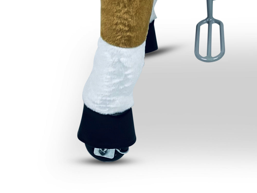 MY PONY Ride-On Horse Toy - Galloping Action for Kids Ages 3-6 (Small Brown/White)