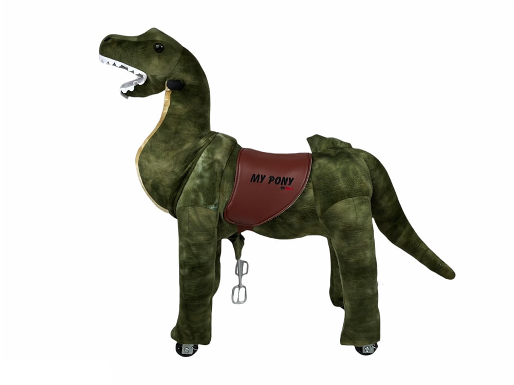 MY PONY Ride-On Dinosaur Toy - Galloping Action for Kids Ages 3-6 (Small)