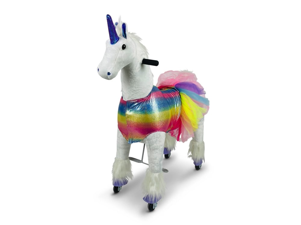 MY PONY Ride-On Unicorn Toy - Galloping Action for Kids Ages 3-6 (Small)
