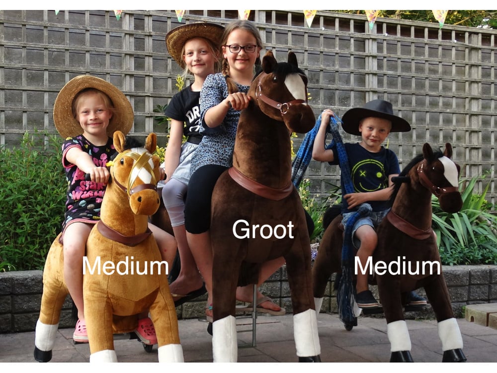 MY PONY Ride-On Horse Toy - Galloping Action for Kids Ages 8+ (Large)