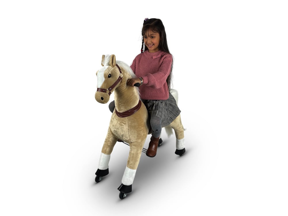 MY PONY Ride-On Horse Toy - Galloping Action for Kids Ages 3-6 (Small)