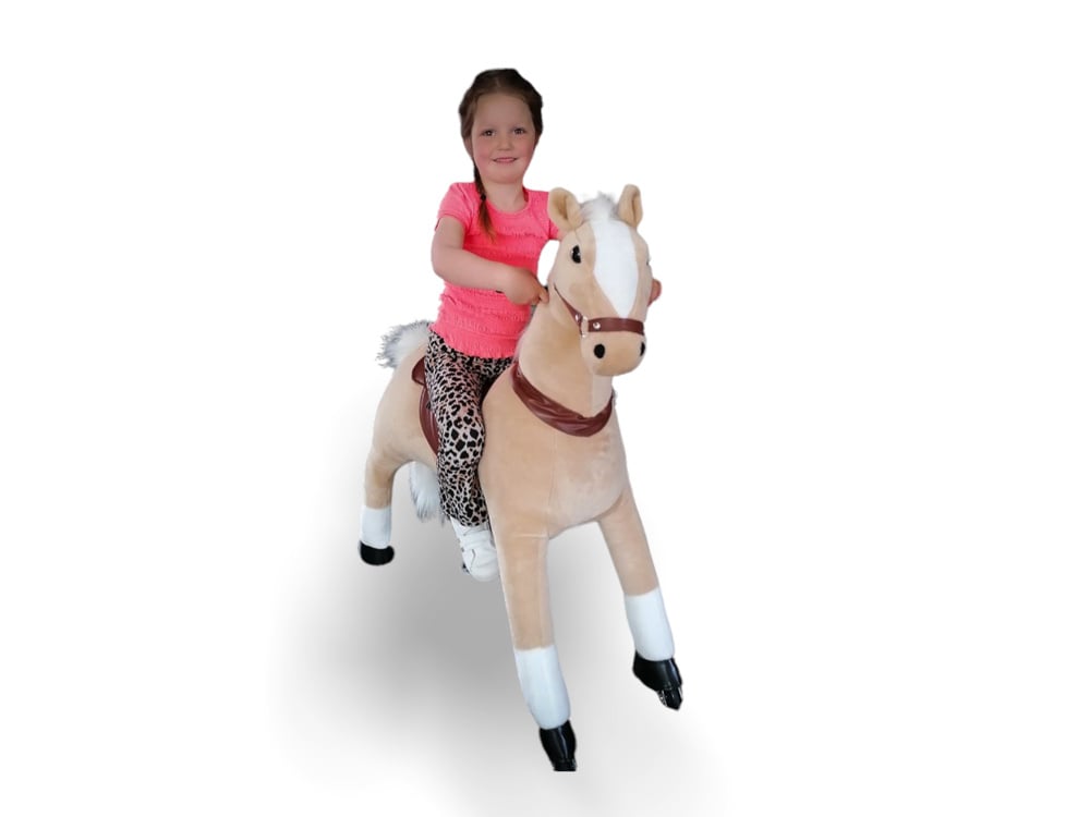 MY PONY Ride-On Horse Toy - Galloping Action for Kids Ages 3-6 (Small)