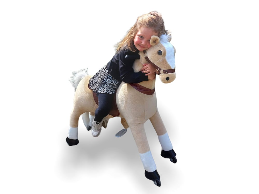 MY PONY Ride-On Horse Toy - Galloping Action for Kids Ages 3-6 (Small)