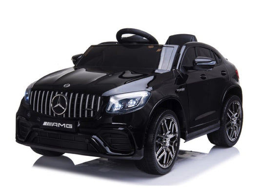 Licensed Mercedes-Benz GLC 63 12V Kids Electric Car - SUV with 5-Point Harness (Black)