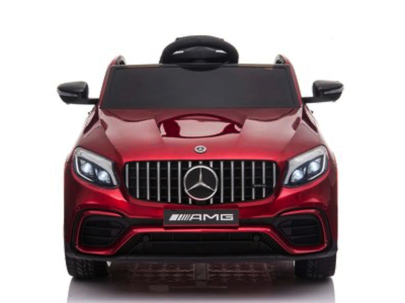 Licensed Mercedes-Benz GLC 63 12V Kids Electric Car - SUV with 5-Point Harness (Red)
