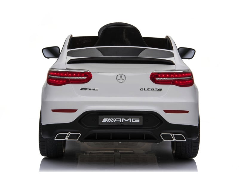 Licensed Mercedes-Benz GLC 63 12V Kids Electric Car - SUV with 5-Point Harness (White)