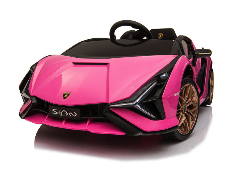 Licensed Lamborghini Sian 12V Kids Electric Car - With Wing Doors (Pink)