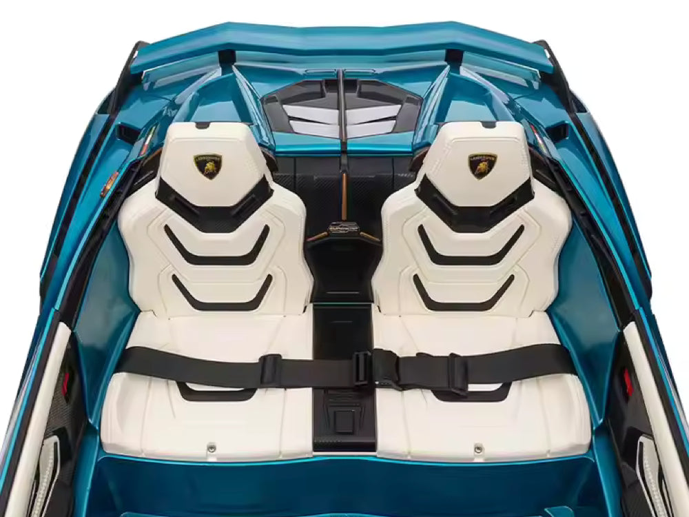 Licensed Lamborghini Sian 24V Kids Electric Car - 2-Seater with 4WD & 200W Motors (Blue)