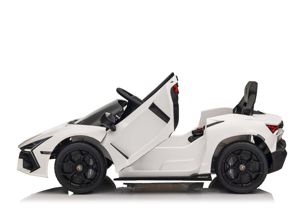Licensed Lamborghini Revuelto 12V Kids Electric Car with EVA Tires (White)