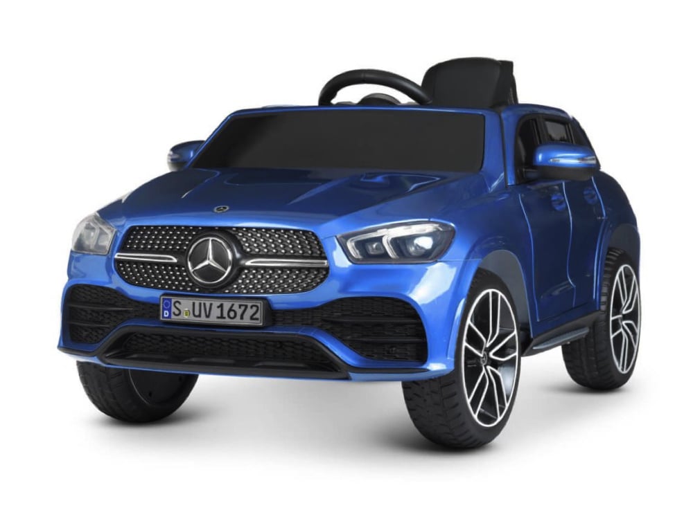 Licensed Mercedes-Benz GLE 450 12V Kids Electric Car - Premium SUV with MP3 Screen (Blue)