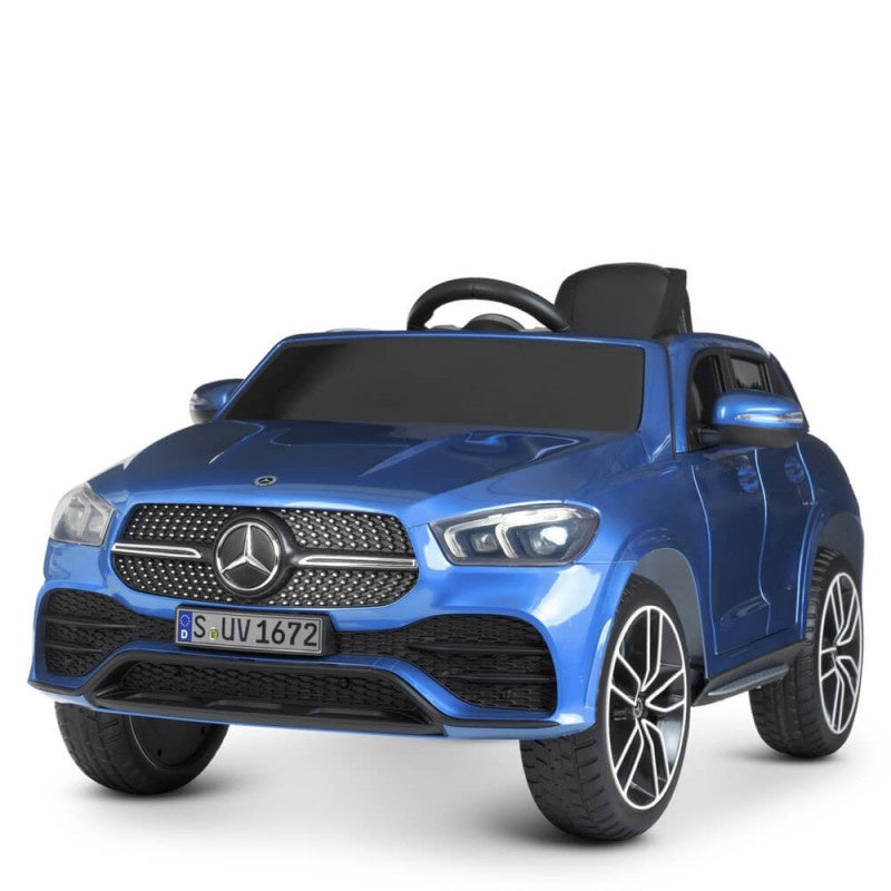 Licensed Mercedes-Benz GLE 450 12V Kids Electric Car - Premium SUV with MP3 Screen (Blue)