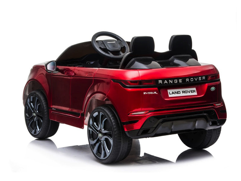 Licensed Land Rover Range Rover Evoque 12V Kids Electric Car - Compact SUV with Key Start (Red)