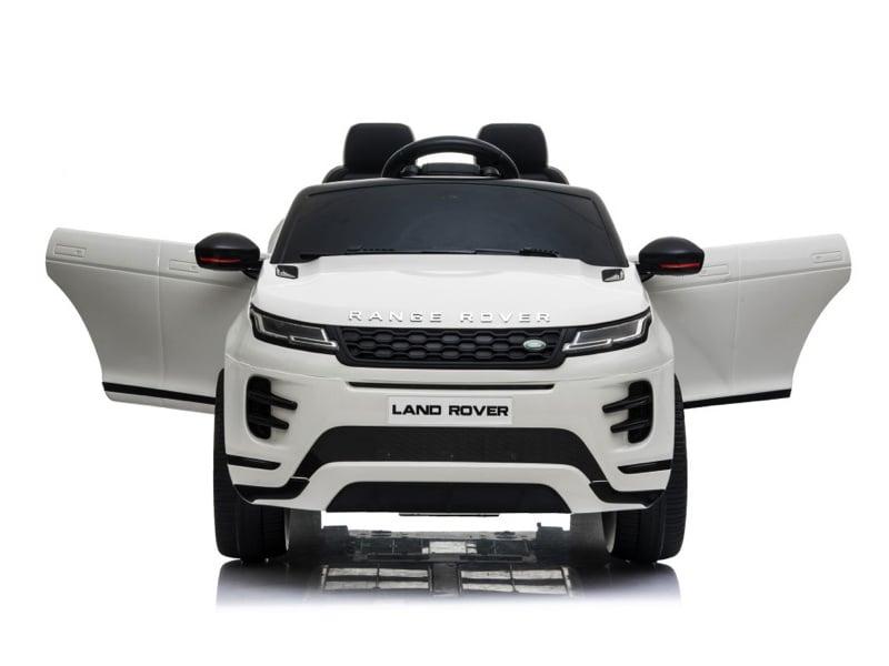 Licensed Land Rover Range Rover Evoque 12V Kids Electric Car - Compact SUV with Key Start (White)