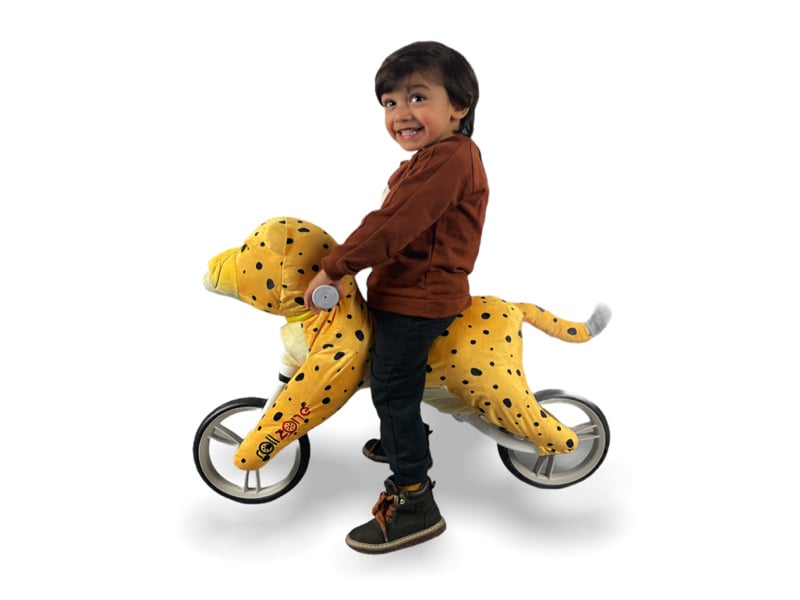 Cheetah Balance Bike for Kids - Animal Design with Adjustable Seat (Ages 2-5)