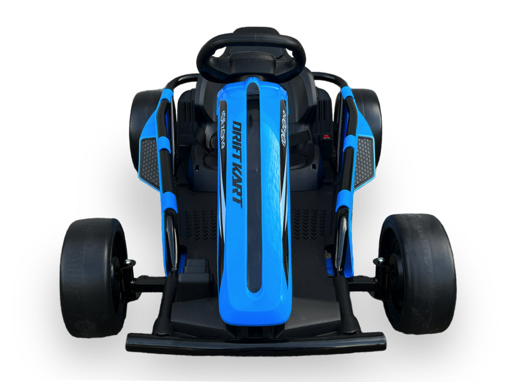 24V Electric Drift Go-Kart - 200W Motors with Drift Function (Blue)