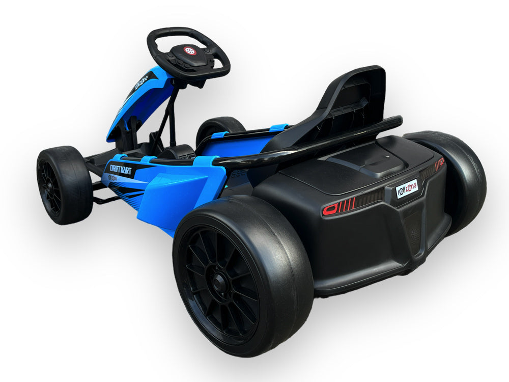 24V Electric Drift Go-Kart - 200W Motors with Drift Function (Blue)