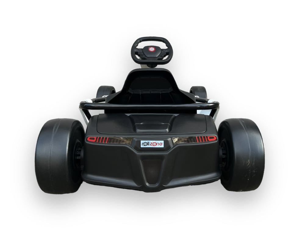 24V Electric Drift Go-Kart - 200W Motors with Drift Function (White)