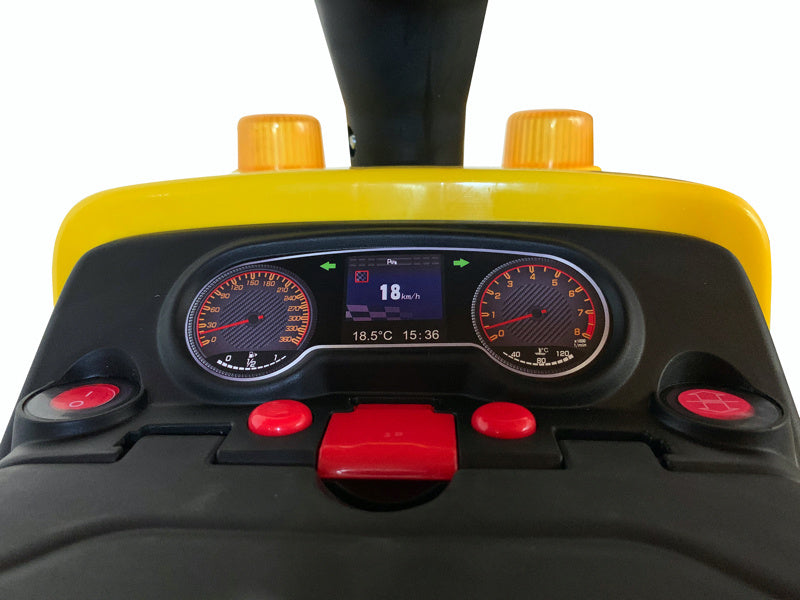 Construction Truck Push Car - With Working Dump Bed & Shovel (Yellow)