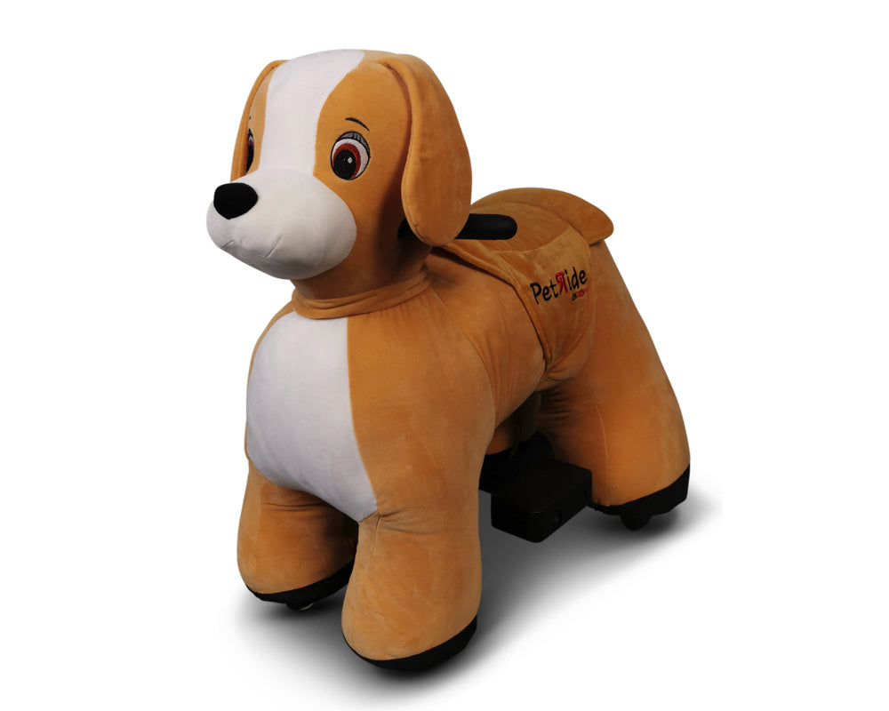 PetRide Electric Ride-On Dog - Battery Powered Pet Ride for Kids Ages 3-7