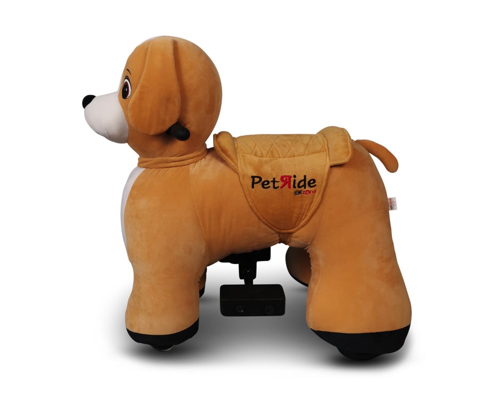 PetRide Electric Ride-On Dog - Battery Powered Pet Ride for Kids Ages 3-7