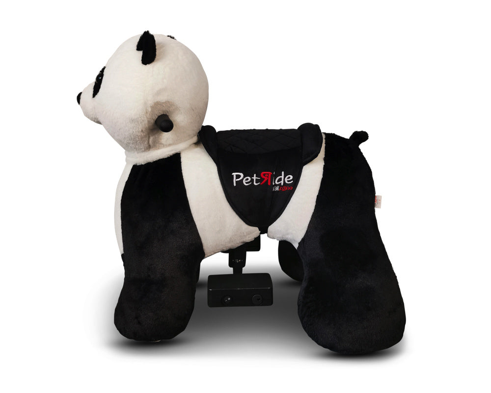 PetRide Electric Ride-On Panda - Forward & Reverse Motorized Animal Toy