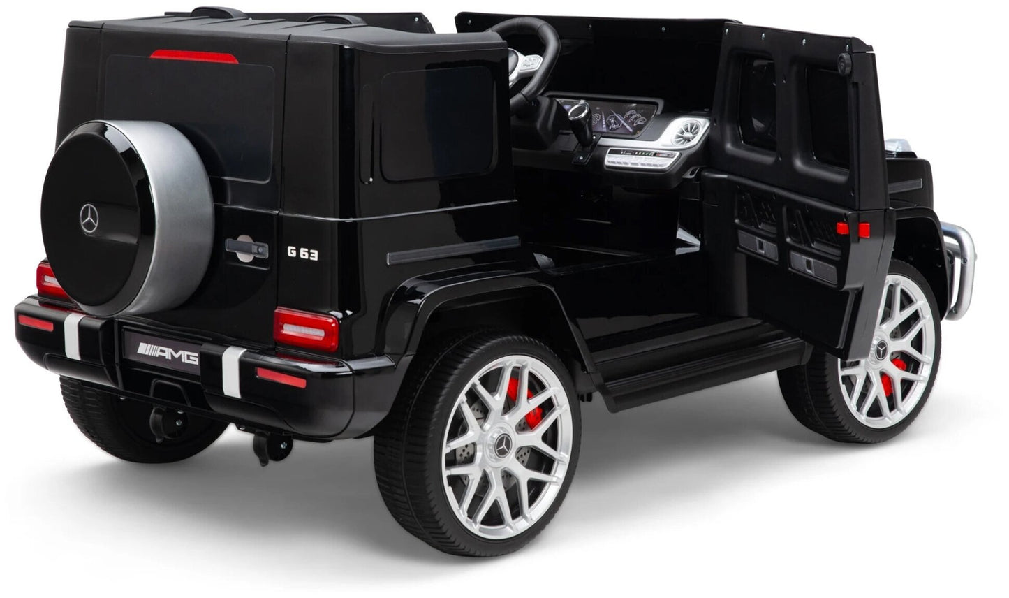 Licensed Mercedes G63 AMG 2-Seater 24V Kids Electric Car - 4x4 All-Wheel Drive SUV